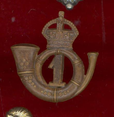 Scottish 1st Lanarkshire Rifle Volunteers Officer's field service cap badge