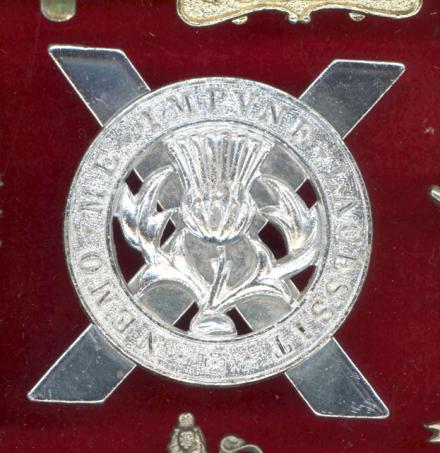 Scottish Lowland Brigade staybright glengarry badge