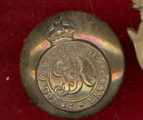 Royal Canadian Dragoons WW1 button