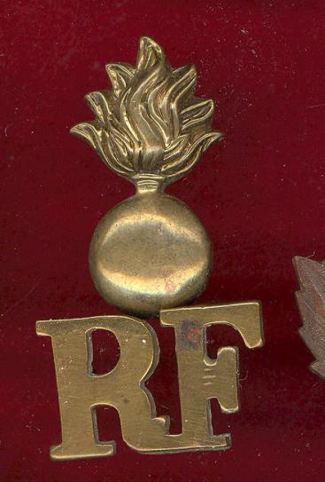 Grenade / R.F. Royal Fusiliers City of London Regt Victorian shoulder title