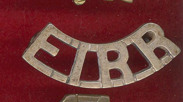 Indian Army E I R R ,East India Railway Regiment Officers shoulder title