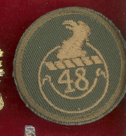 Canadian Armed Forces 48th Highlanders cloth beret badge