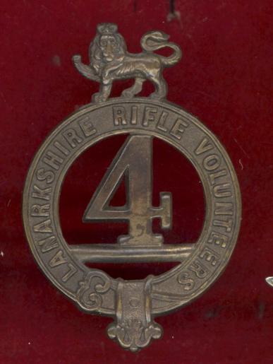 Scottish 4th Lanarkshire Rifle Volunteers Victorian glengarry badge 