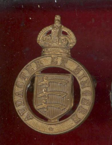 The Essex Yeomanry Edwardian OR's cap badge