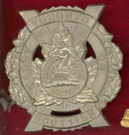 Canadian Toronto Scottish WW2 glengarry badge