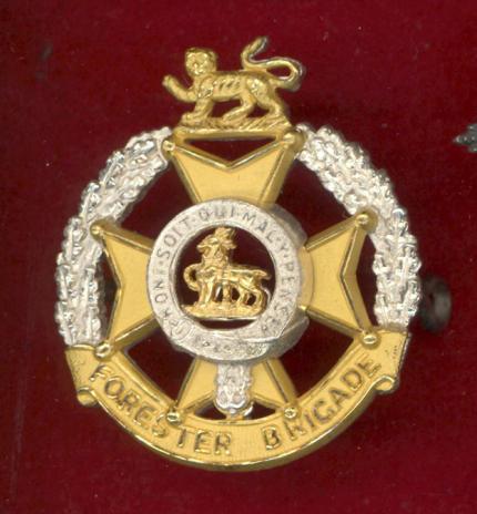 Forester Brigade Officer's cap badge