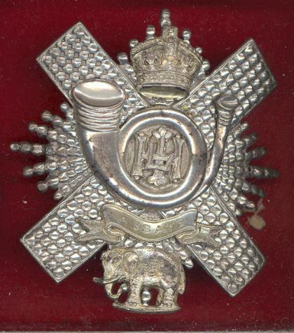 Scottish Highland Light Infantry Victorian Officer's snotty bonnet badge