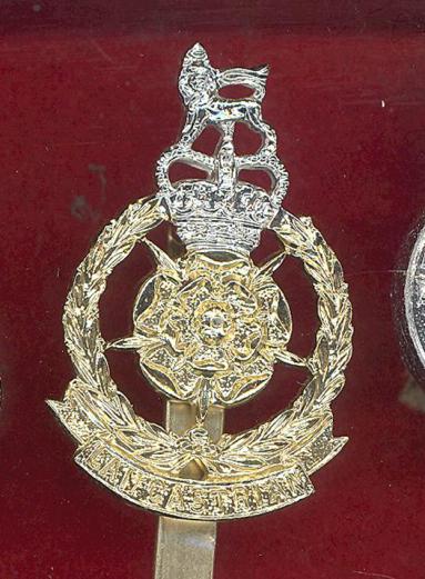 The Lancastrian Brigade staybright cap badge