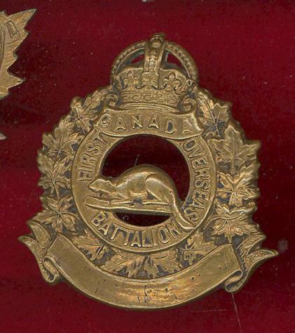 Canadian 1st Railway Construction Bn. WW1 CEF cap badge