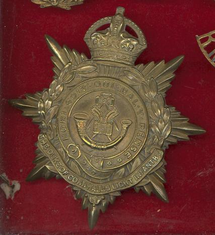 2nd Bn. Duke of Cornwall s Light Infantry valise star.