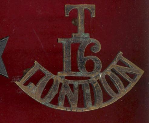 T/ 16 / London WW1 shoulder title