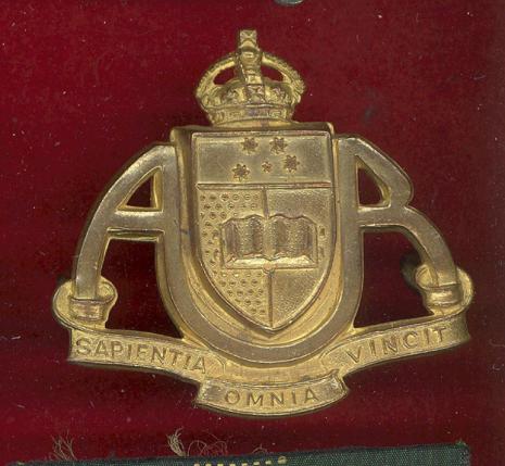 Australian Adelaide University Regiment cap badge