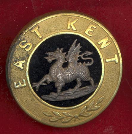 The Buffs, East Kent Regiment rare Officer s felt hat badge .