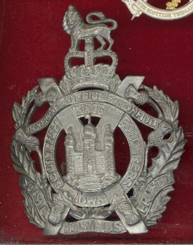 King's Own Scottish Borderers Bandsman helmet ? badge