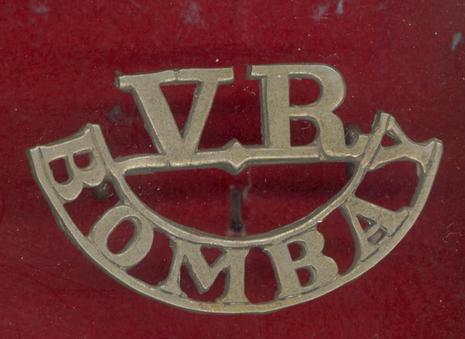 Indian Army Bombay Rifle Volunteers shoulder title. 