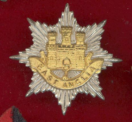 The East Anglian Brigade Officer's cap badge