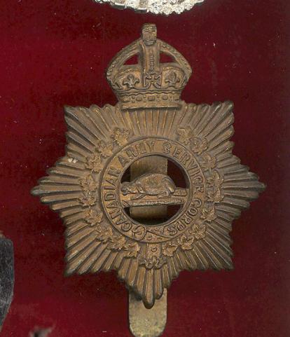 Canadian Army Service Corps WW1 CEF cap badge