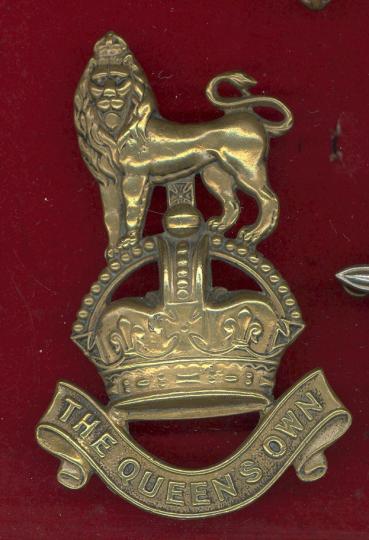 Queen's Own Royal West Kents Regiment Edwardian valise badge