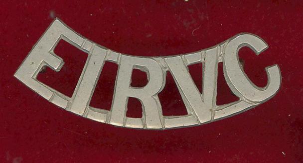 Indian Army E I R V C ,East India Railway Volunteer Corps WW1 shoulder title