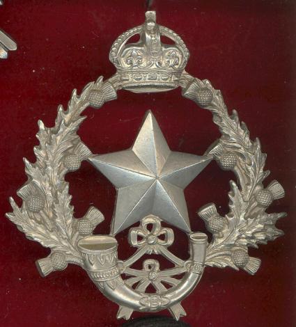 VB Cameronians Scottish Rifles Officer's pouch belt plate