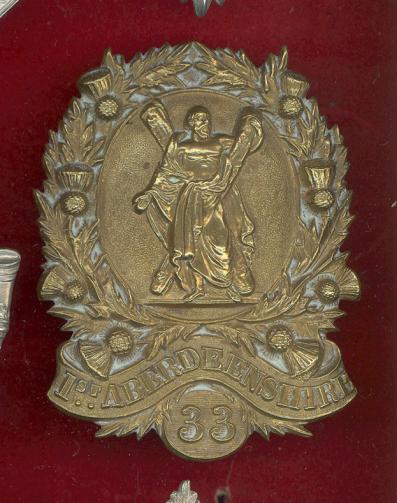 Scottish 1st Aberdeenshire Rifle Volunteers OR's shako badge circa 1860