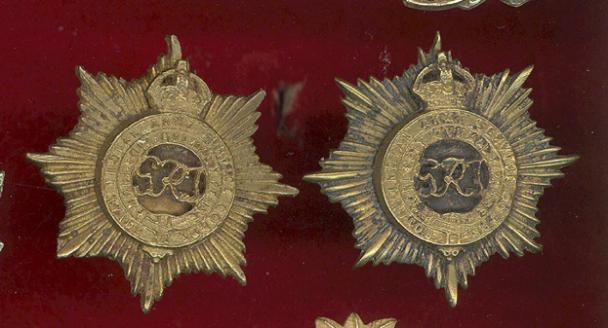 Royal Indian Army Service Corps collar badges