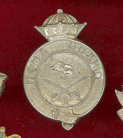 Ceylon Home Guard cap badge