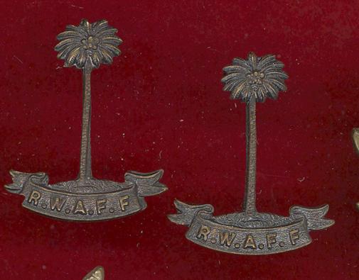 Royal West Africa Frontier Force Officer's OSD collar badges