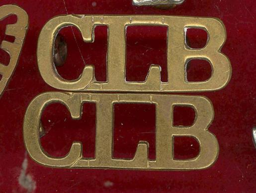 C L B Church Lads Brigade KRRC shoulder titles