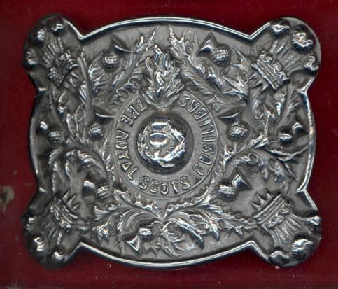 Royal Scots Fusiliers Pipe Majors waist belt clasp