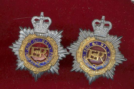 Royal Army Service Corps Officer's collar badges