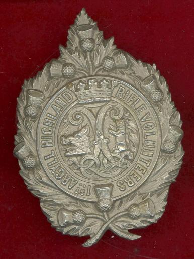 Scottish 1st Argyll Highland Rifle Volunteers Victorian glengarry badge.