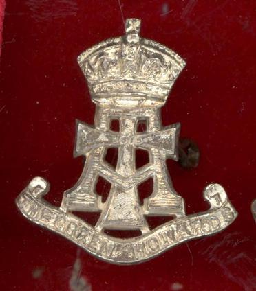 The Green Howard's Officer's cap badge 