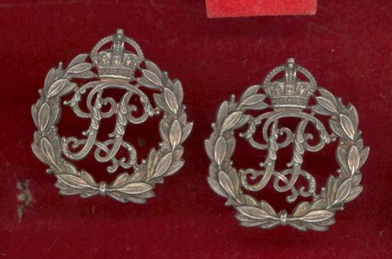 India British Colonial Police Officer's collar badges