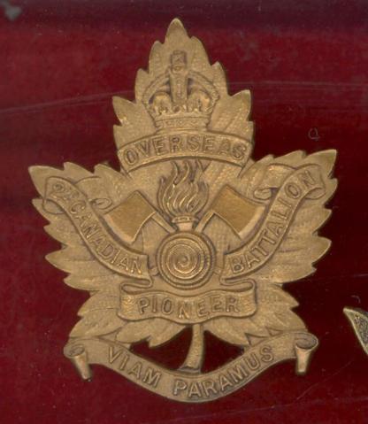 2nd Canadian Pioneer Bn. WW1 CEF cap badge