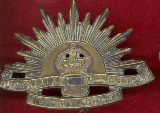 Australian Commonwealth Military Forces slouch hat badge