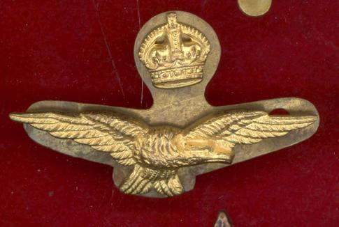 Royal Air Force Officer's field service cap badge 