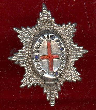 Coldstream Guards Officers field service cap badge