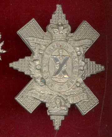 Scottish 2nd VB Black Watch Royal Hldrs Victorian OR's glengarry badge 