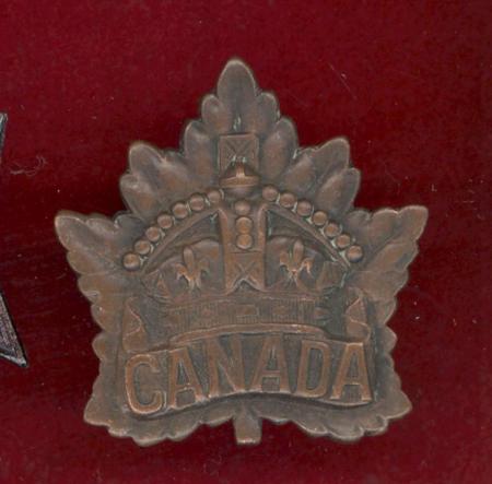 Canadian General Service WW1 CEF cap badge