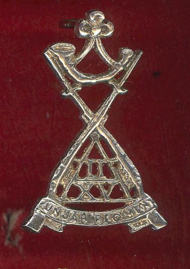 Indian Army. 2nd Bn 15th Punjab Regiment Officer's  head-dress badge 