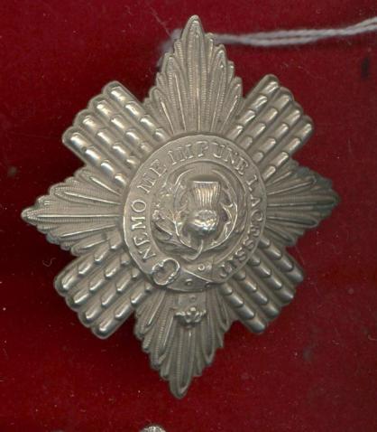 Scottish 2nd Royal Lanark Militia Victorian shako plate c.1860 