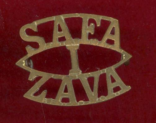 South African S.A.F.A. / 1 / Z.A.V.A. shoulder title