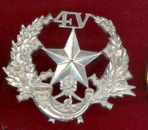 Scottish 4th VB Cameronians Officer's glengarry badge 