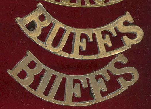 BUFF'S East Kent Regiment shoulder titles