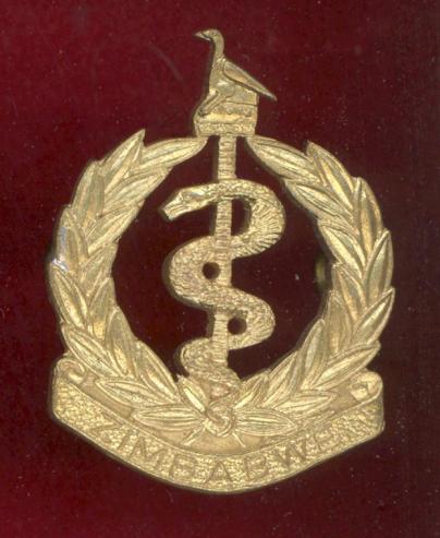 African Zimbabwe Army Medical Corps cap badge