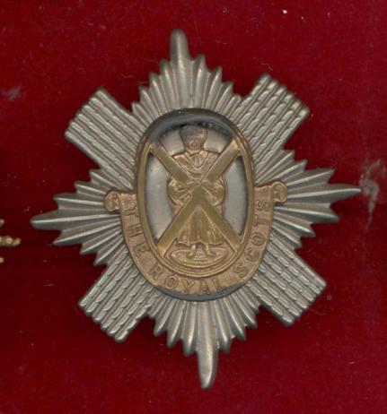 Scottish 1st Royal Regiment of Foot Victorian glengarry badge 