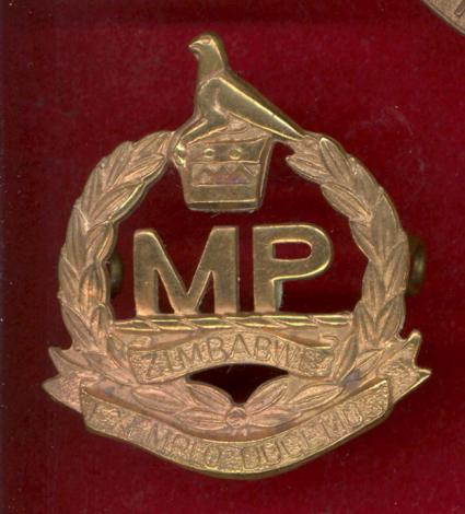 African Zimbabwe Corps  of Military Police cap badge