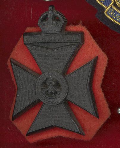 King's Royal Rifle Corps WW2 plastic economy cap badge