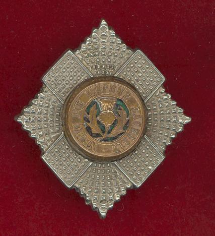 Scottish Royal Scots Senior NCO's glengarry badge